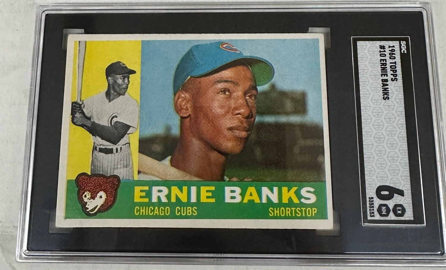 1960 Topps #10 Ernie Banks SGC 6