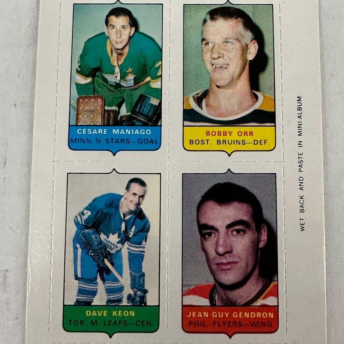 1969 Opeechee 4 in 1 Bobby Orr Ex/Mint