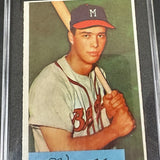 1954 Bowman #64 Eddie Mathews SGC 5