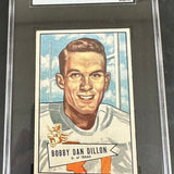 1952 Bowman Football #98 Bobby Dan Dillon SGC 3.5