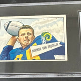 1952 Bowman Football #1 Norm Van Brocklin SGC 4