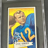 1952 Bowman Football #126 Steve Romanik SGC 5.5