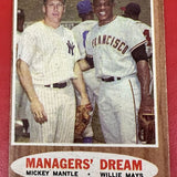 1962 Topps #18 Managers Dream Mantle/Mays VG List $500