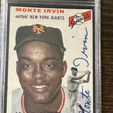 1954 Topps Monte Irvin Signed card GAI Authenticated