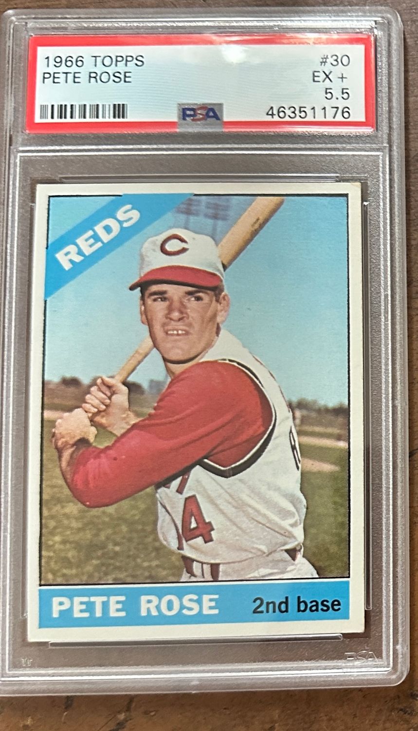 1966 Topps #30 Pete Rose PSA 5.5