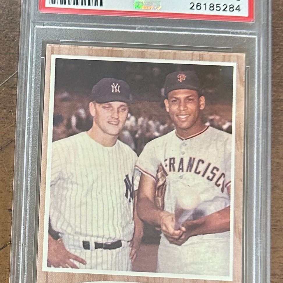 1962 Topps #401 AL NL Homer Kings Roger Maris PSA 6