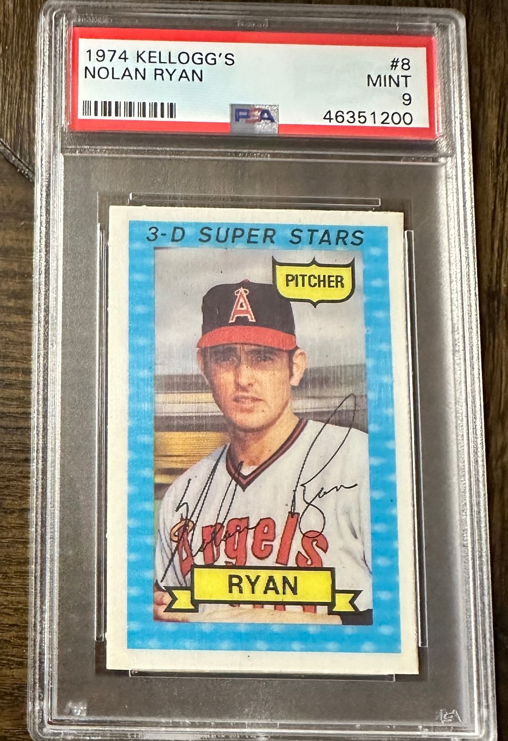 1974 Kelloggs #8 Nolan Ryan PSA 9