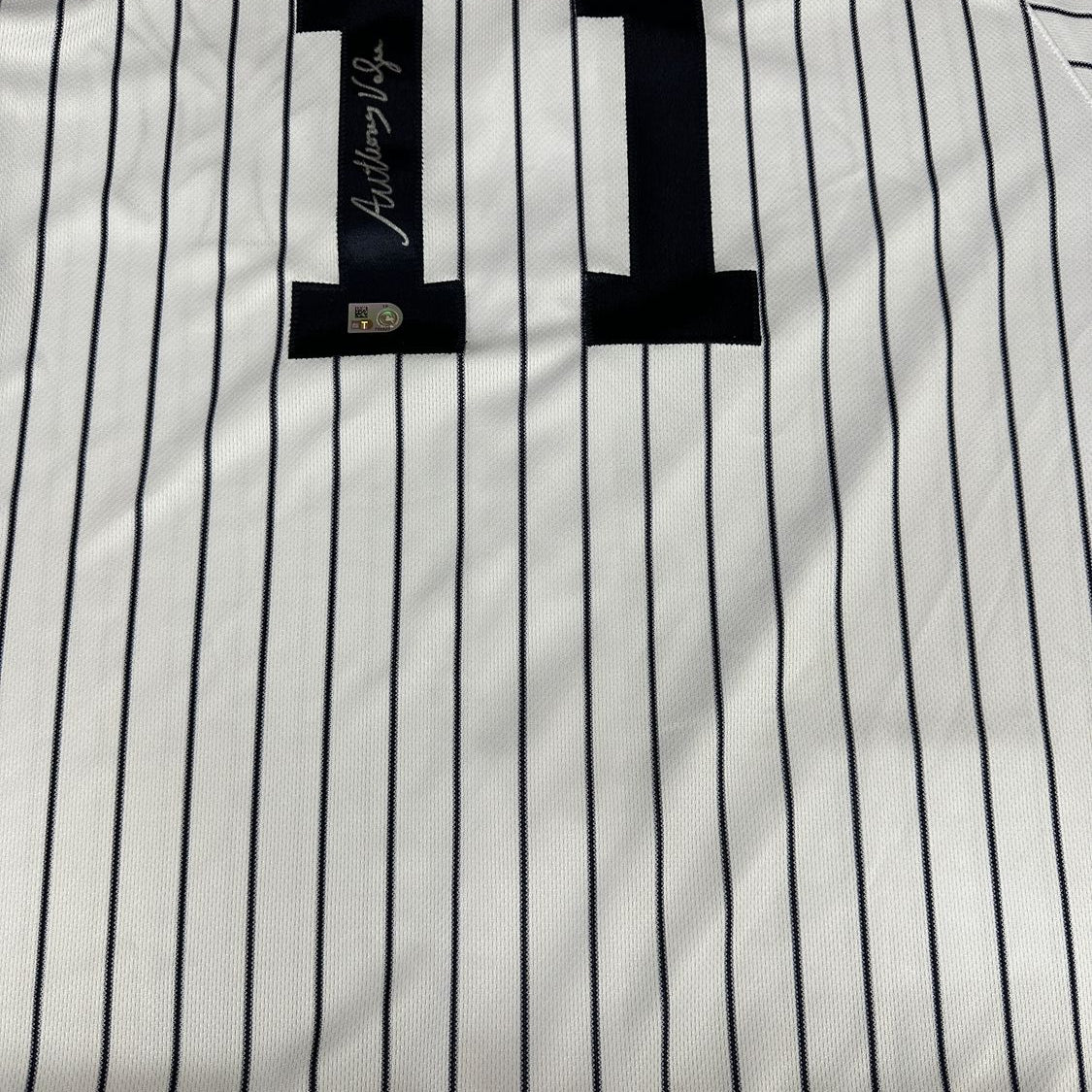 Anthony Volpe signed jersey MLB Authentic
