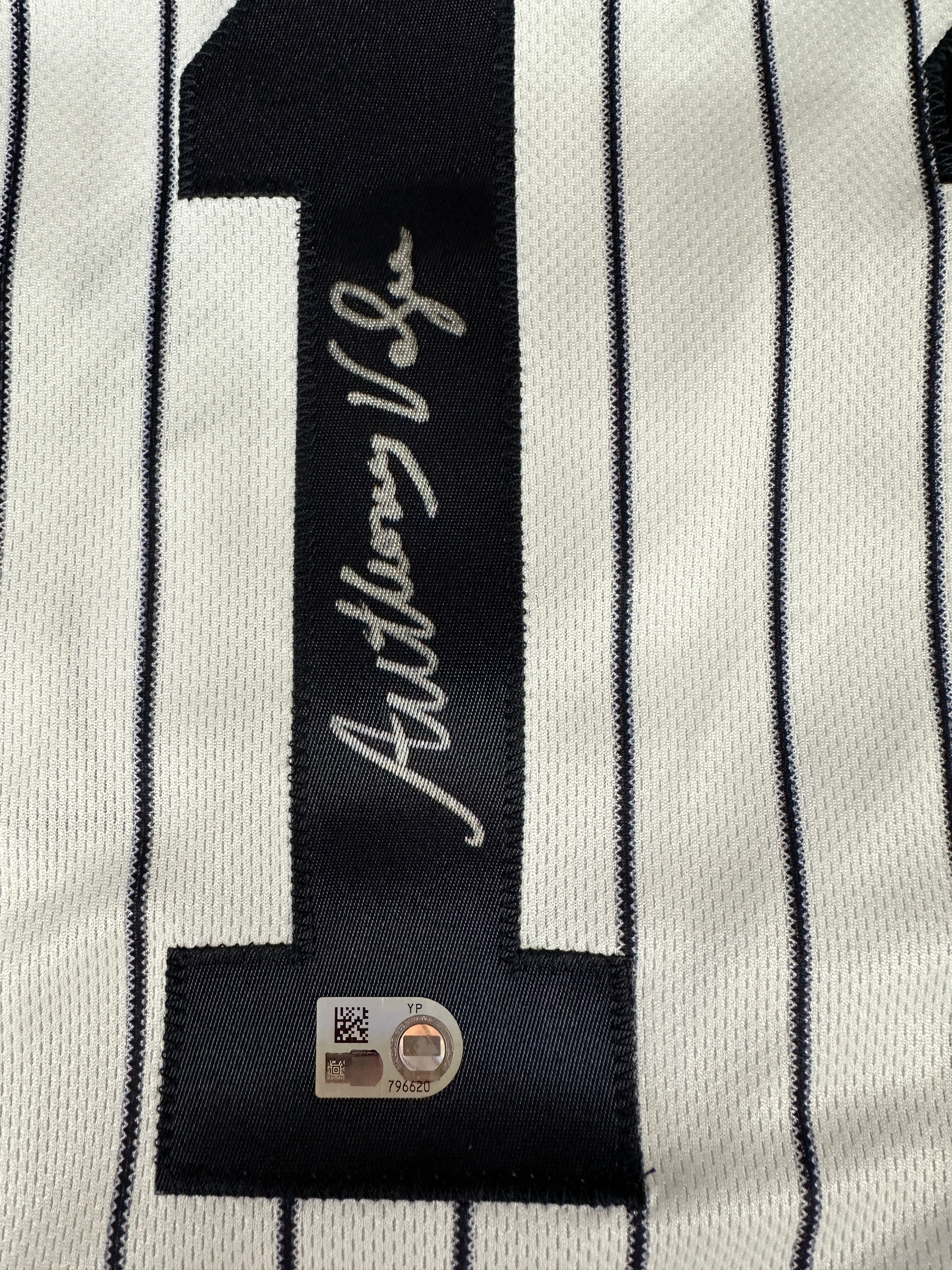 Anthony Volpe signed jersey MLB Authentic