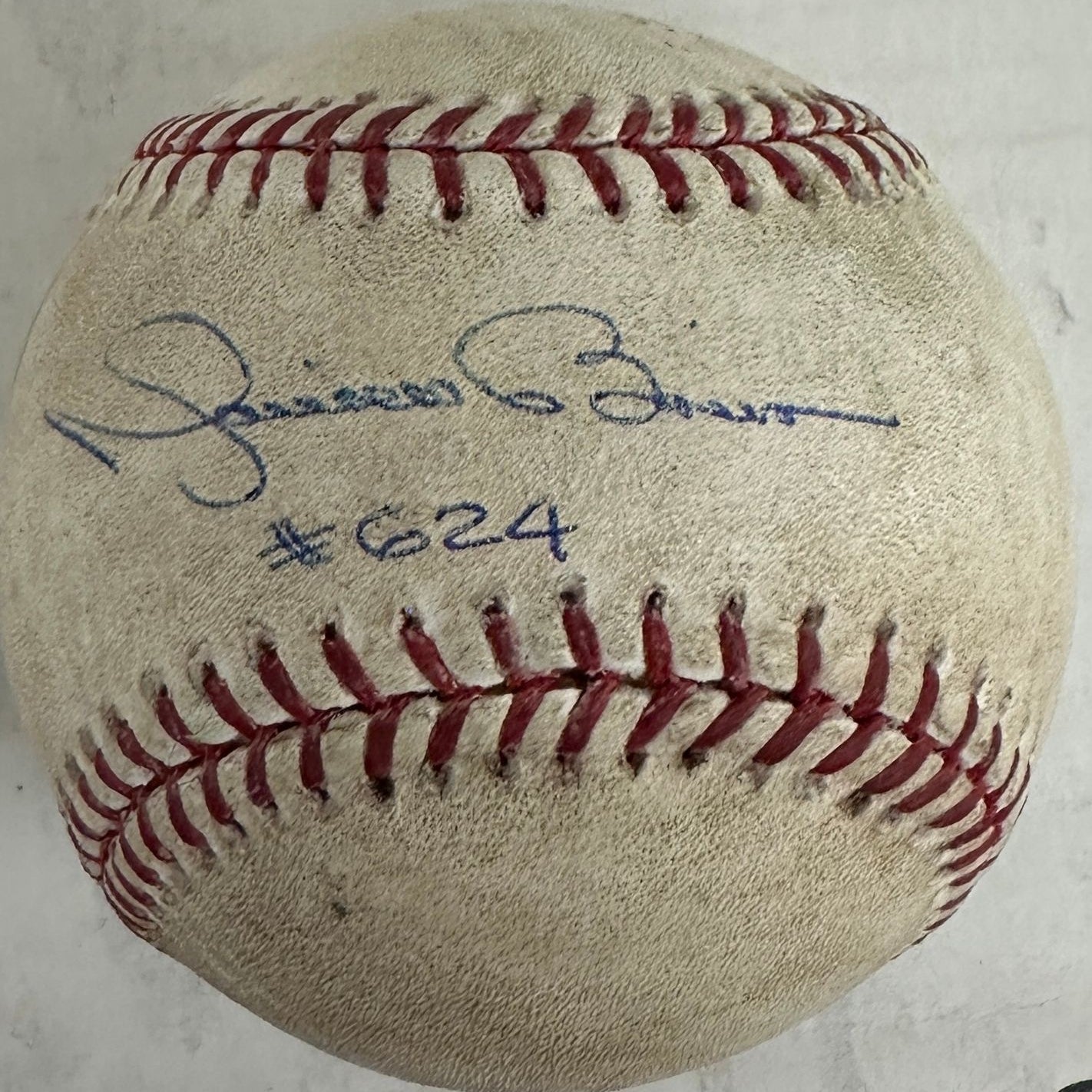 Mariano Rivera signed Game Used Ball Steiner Certified