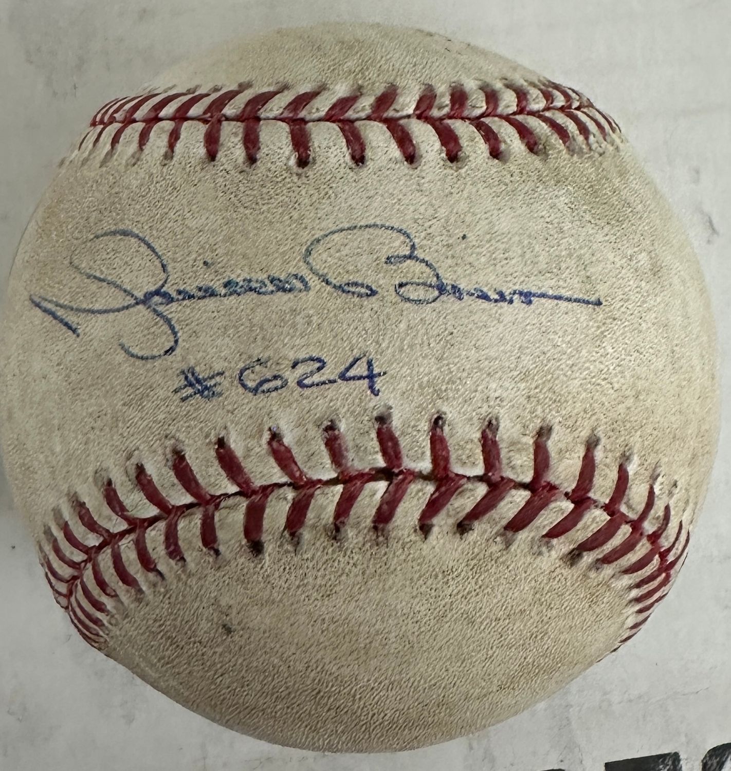 Mariano Rivera signed Game Used Ball Steiner Certified