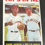 1964 Topps Tops In NL Aaron Mays Ex+