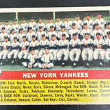 1956 Topps #251 NY Yankees Team Card Ex+