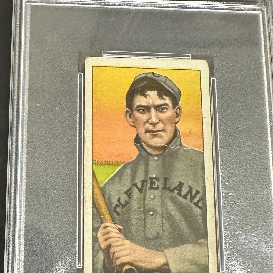 1909 T206 Piedmont Nap Lajoie with Bat PSA 2