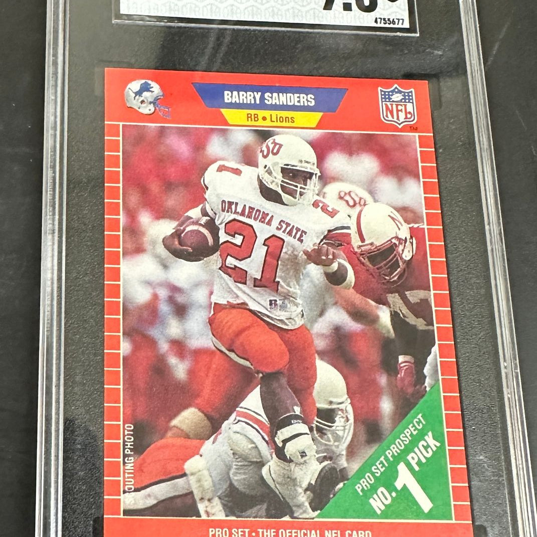 1989 Pro Set Barry Sanders rookie SGC 9.5