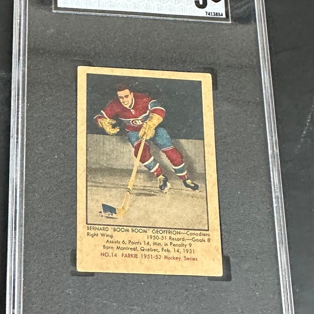 1951 Parkhurst #14 Boom Boom Geoffrion rookie SGC 3