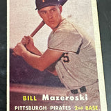 1957 Topps #24 Bill Mazeroski rookie Ex List $250