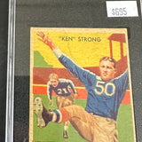 1935 National Chicle #7 Ken Strong SGC 2