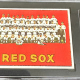 1967 Topps #604 Red Sox Team Card SGC 6