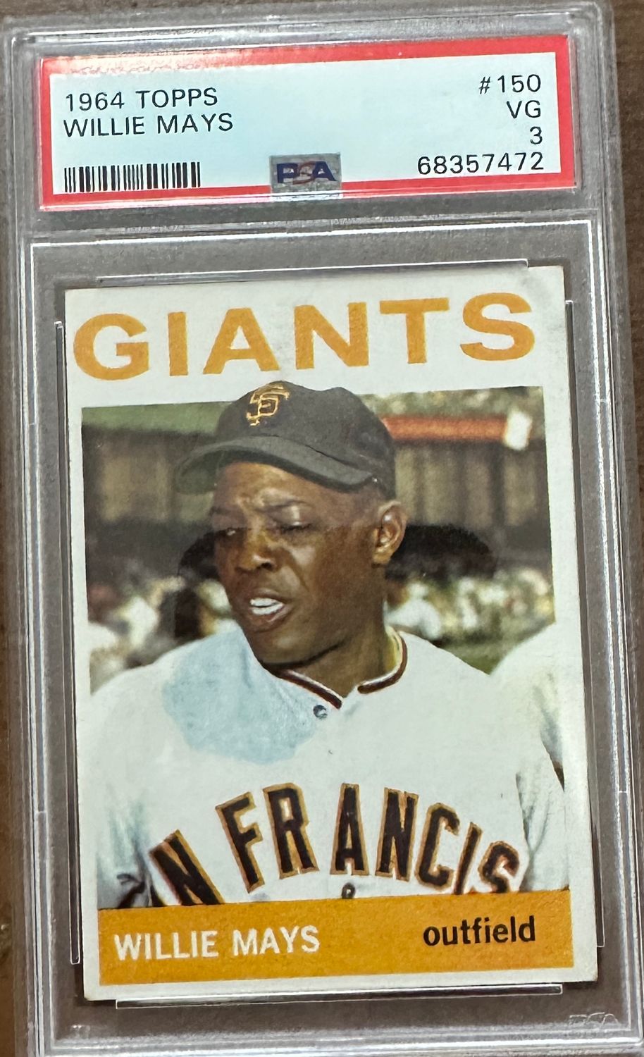 1964 Topps #150 Willie Mays PSA 3