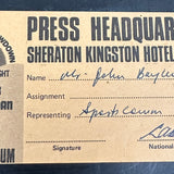 1973 Ticket Frazier vs. Foreman Kingston Jamaica