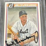 1983 Donruss HOF Heroes Hank Greenberg Autograph Beckett