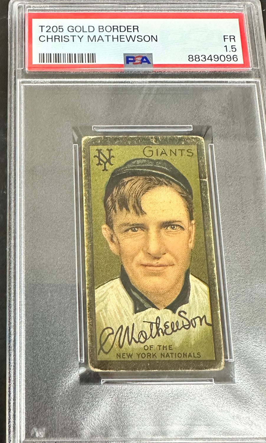 1909 T206 Christy Mathewson PSA 1.5