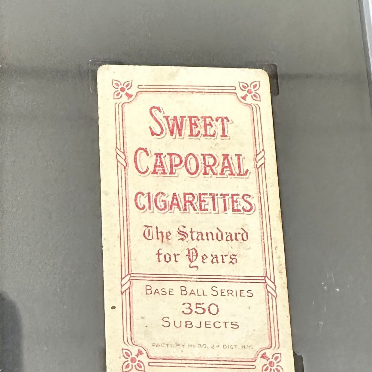 1910 T206 Sweet Caporal Frank Chance Portrait Yellow SGC 3.5