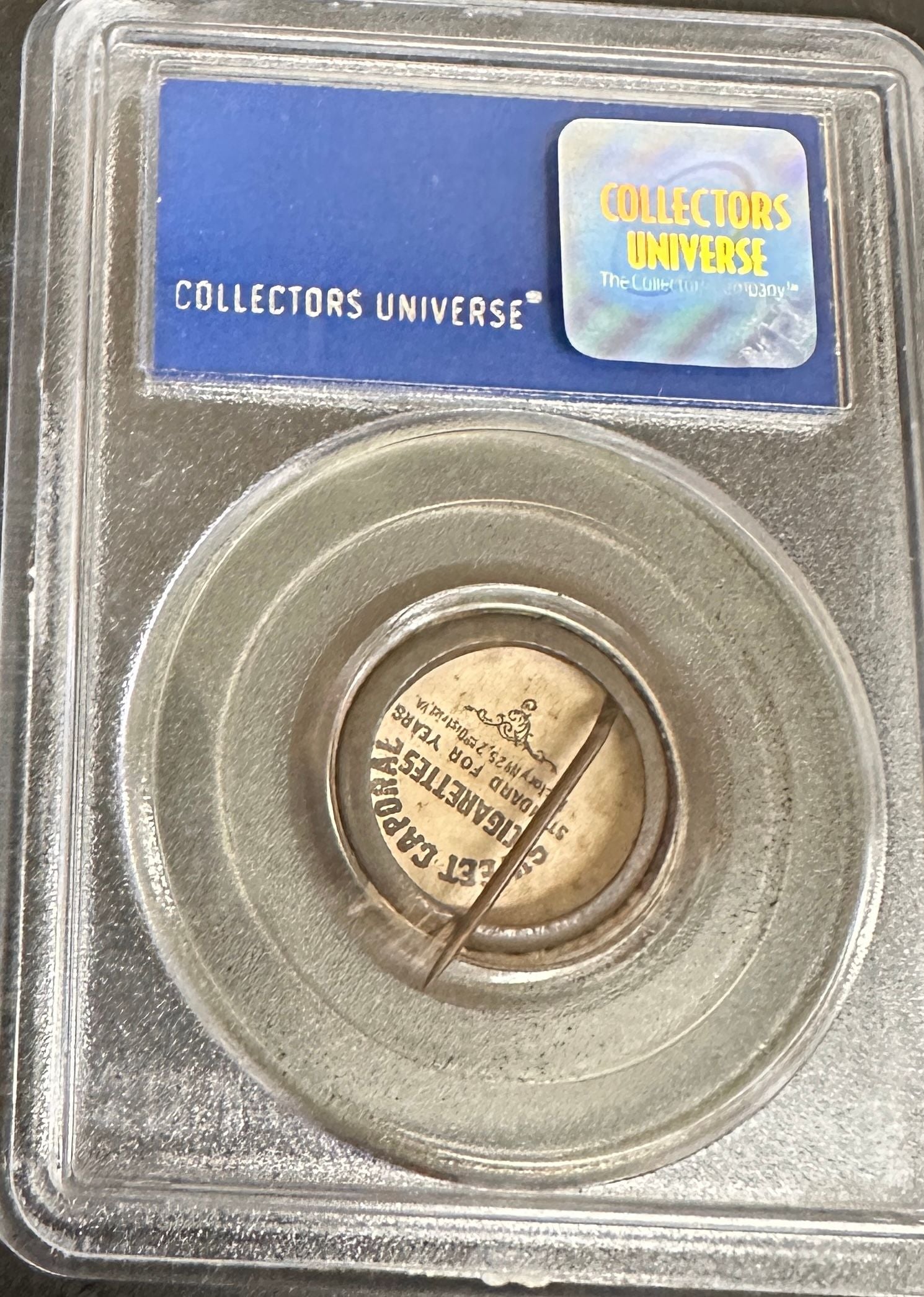 1910-12 Sweet Caporal Pins Hugh Duffy  Large Letters PSA 8