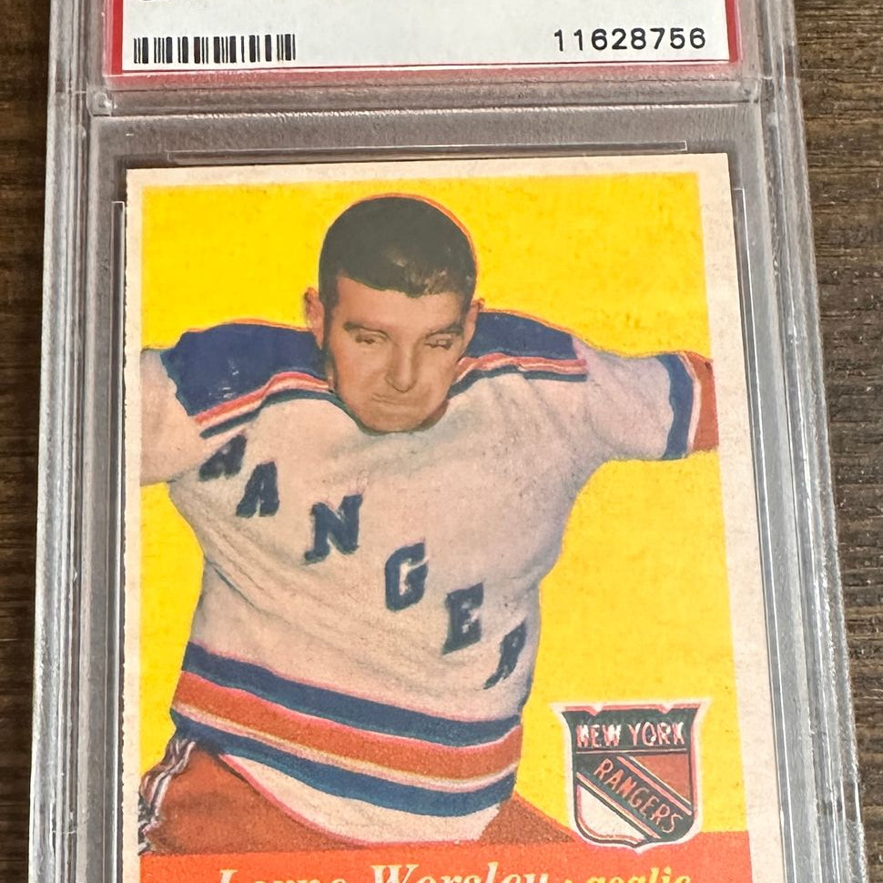 1957 Topps #53 Gump Worsley PSA 7