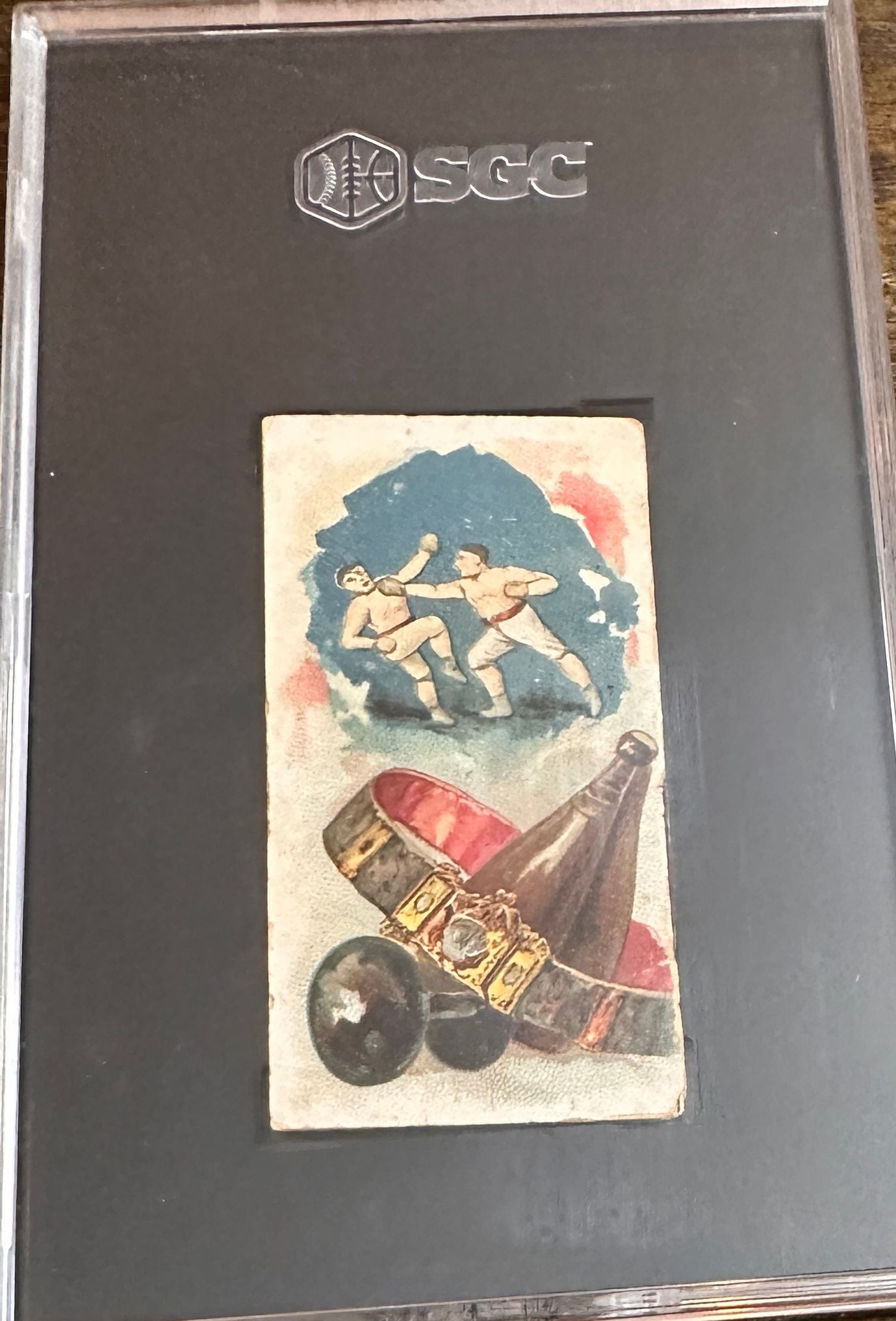 1888 Duke's Cigarettes Boxing N79 Jake Kilrain History of Poor Boys SGC 1.5