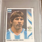 2006 Panini World Cup Lionel Messi Germany Sticker PSA 6