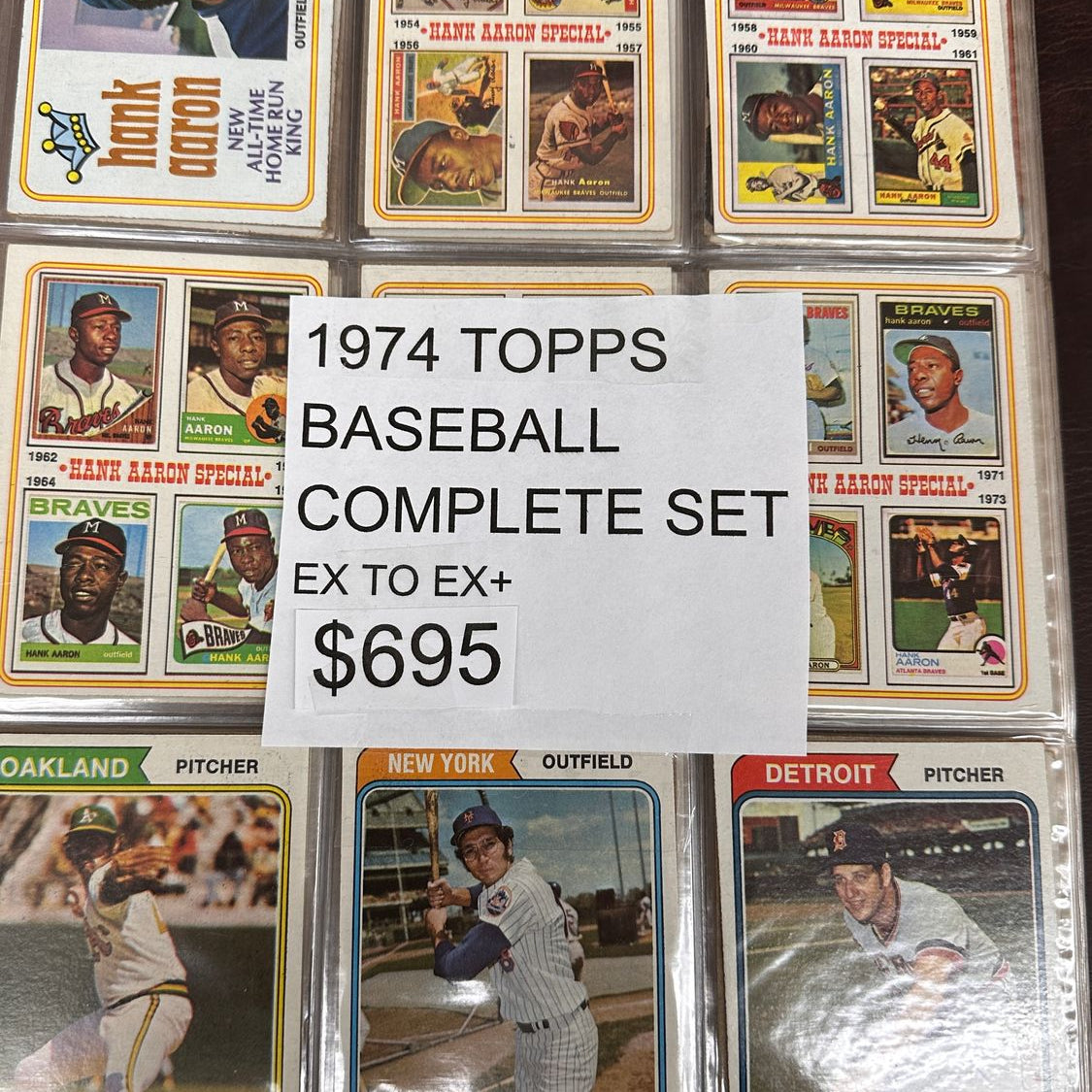 1974 Topps Baseball Complete set VG/EX to Ex+