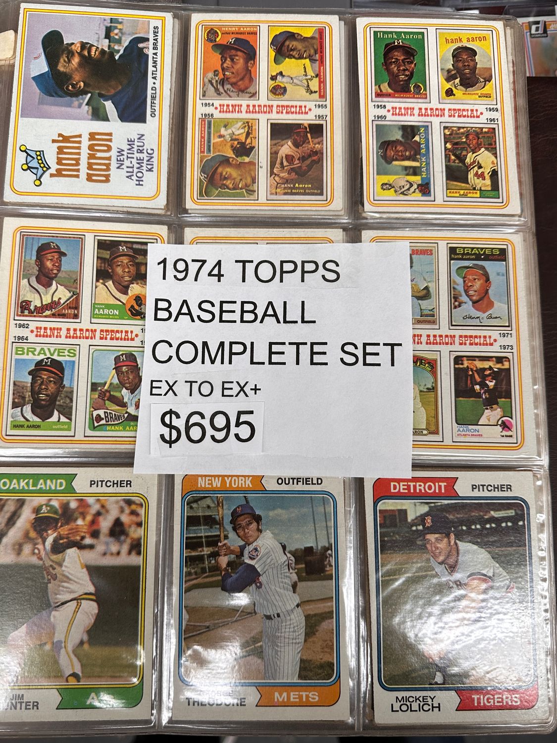 1974 Topps Baseball Complete set VG/EX to Ex+