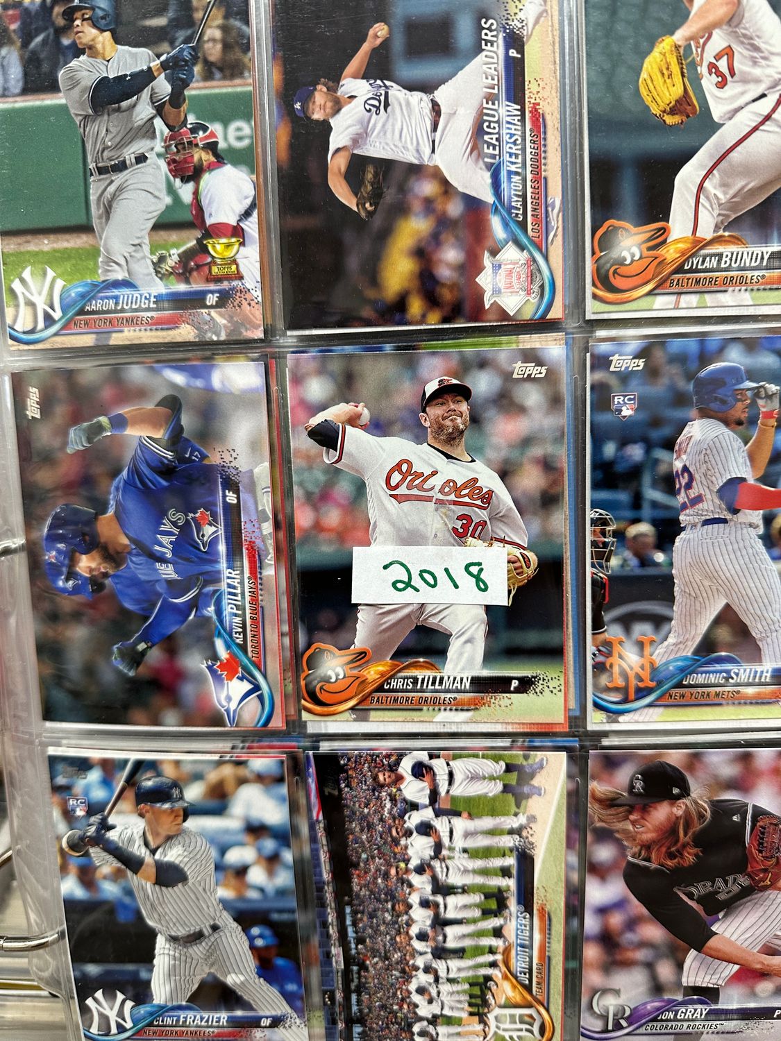 2018 Topps Baseball Set #1-700