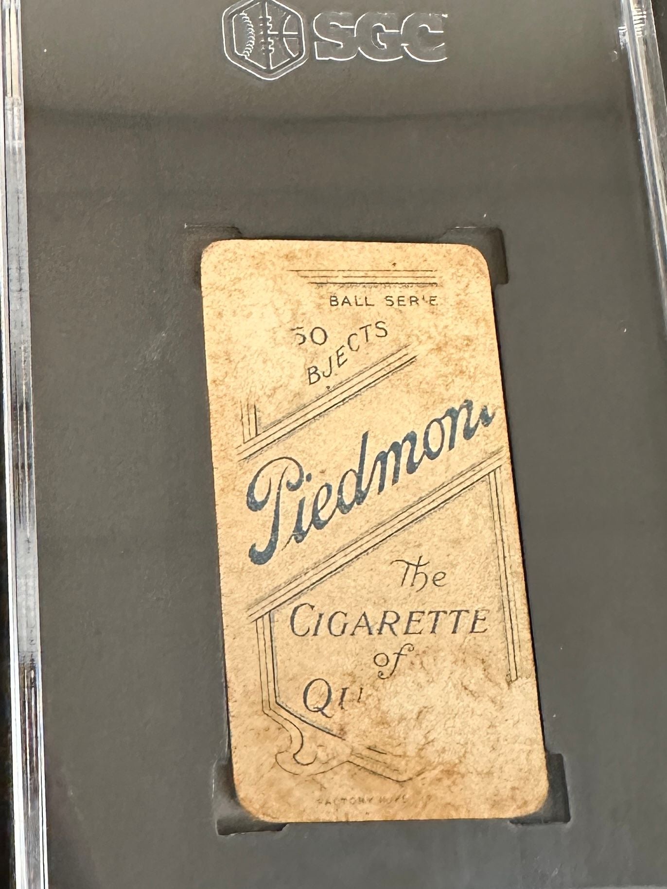 1909 Piedmont T206 Larry Schlafly SGC 1