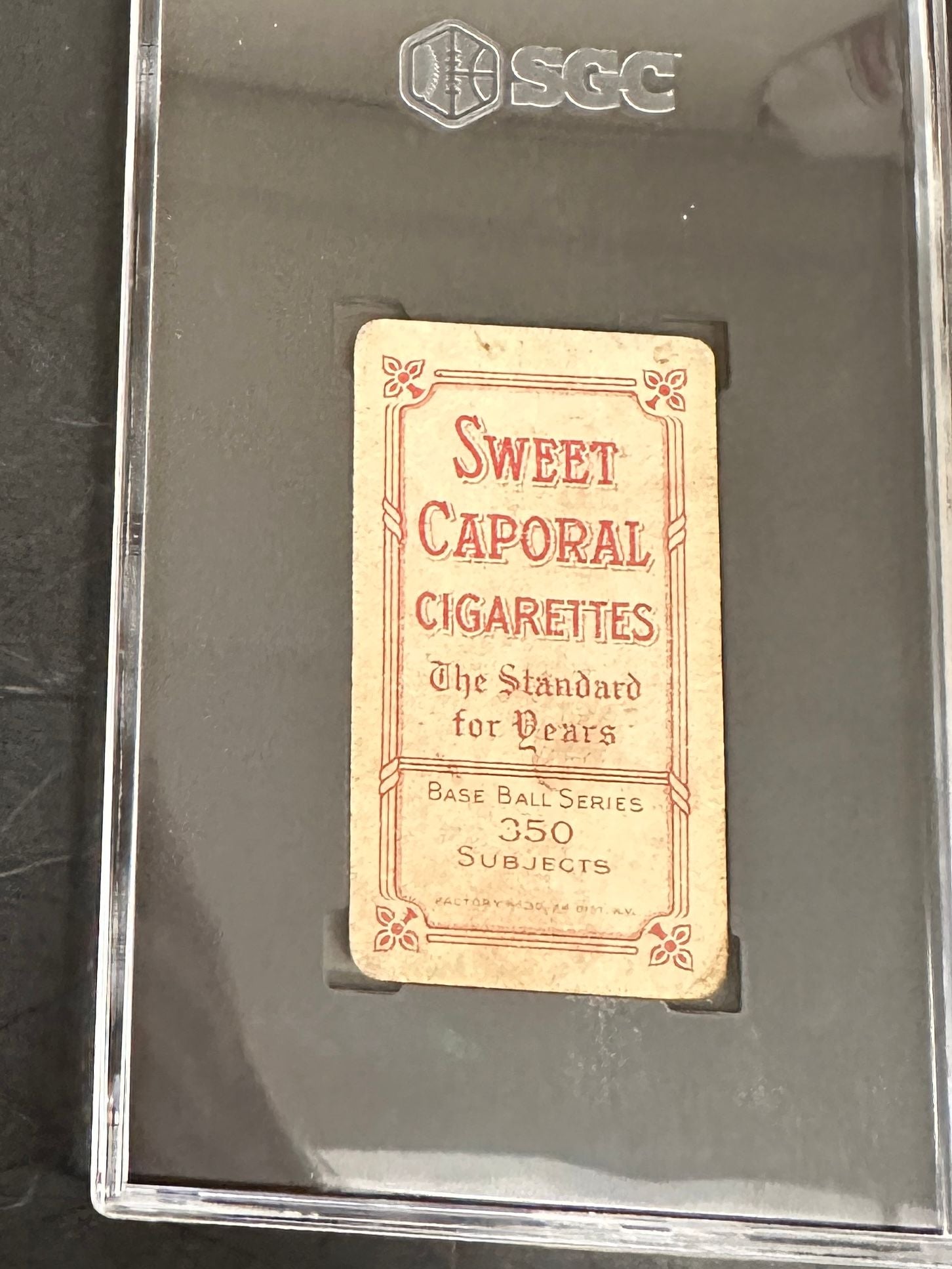 1910 Sweet Caporal T206 Mickey Doolan Batting SGC 1