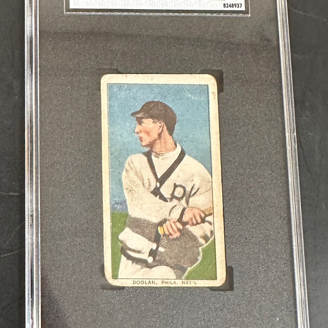 1910 Sweet Caporal T206 Mickey Doolan Batting SGC 1