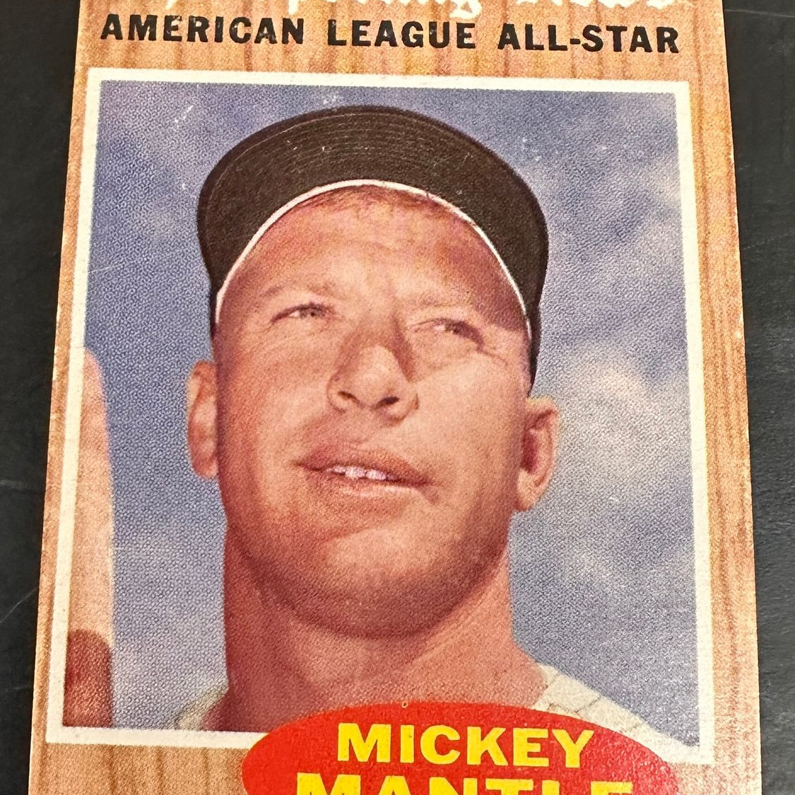1962 Topps #471 Mickey Mantle All Star Ex.