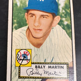 1952 Topps #175 Billy Martin rookie list $500 Ex+