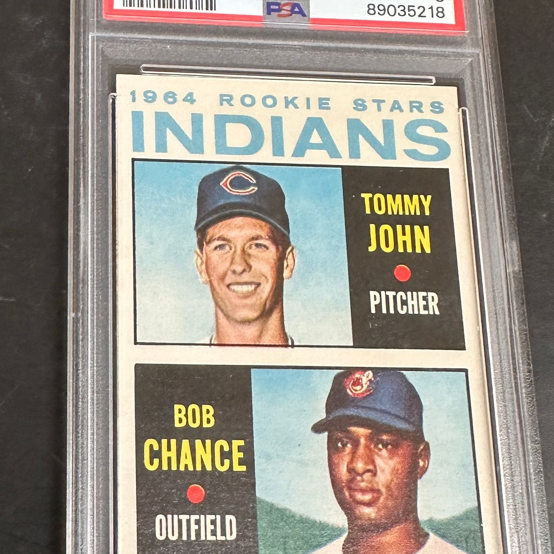 1964 Topps #146 Tommy John rookie SGC 8