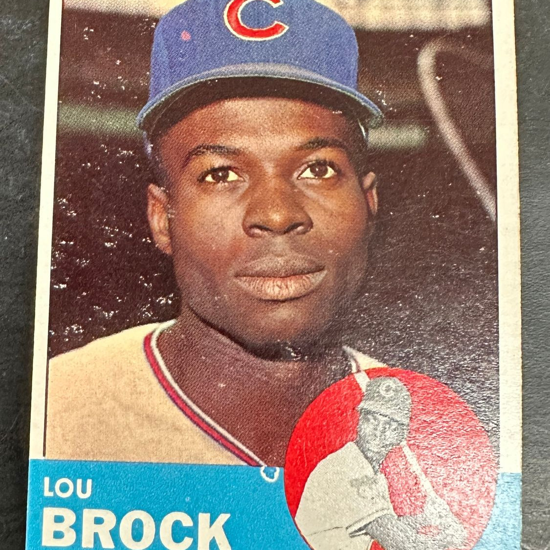 1963 Topps #472 Lou Brock list $250 Ex/Mint