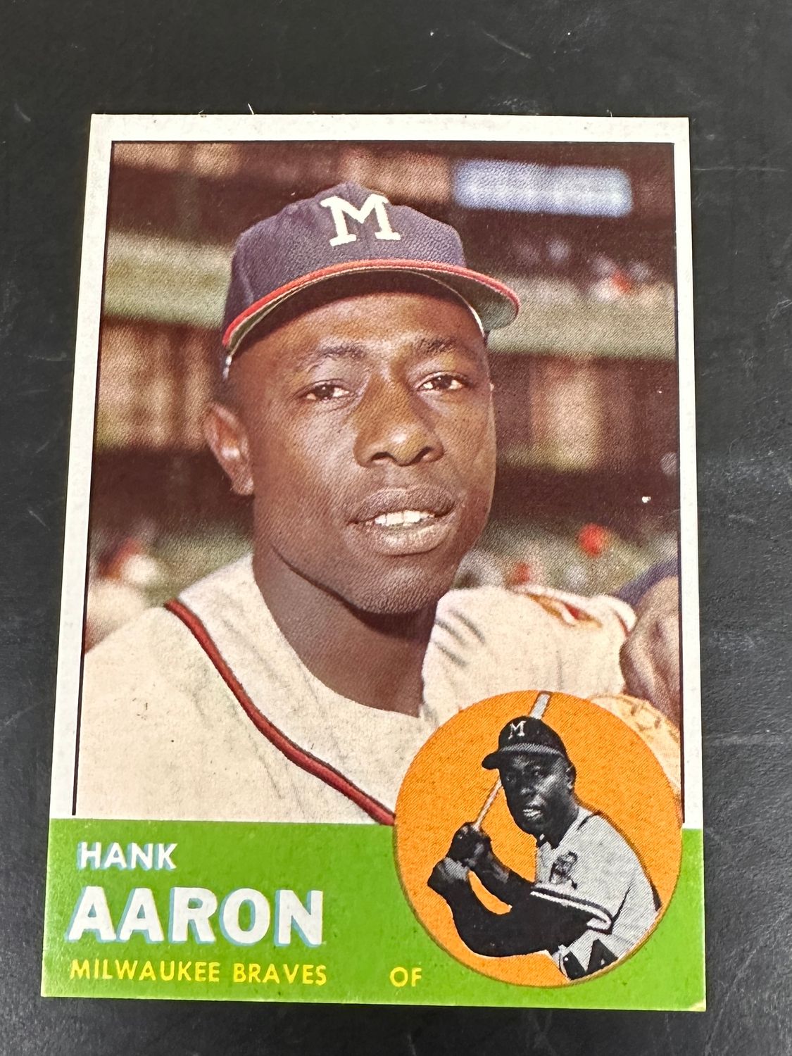 1963 Topps #390 Hank Aaron Ex/Mint