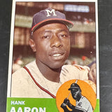 1963 Topps #390 Hank Aaron Ex/Mint