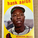 1959 Topps #380 Hank Aaron Ex List $500