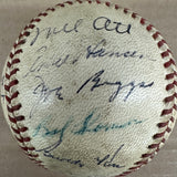 1947 NY Giants signed Baseball 22 Signatures SGC Auth.