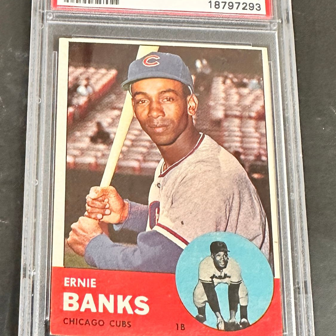 1963 Topps #380 Ernie Banks PSA 4