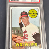 1969 Topps #573 Jim Palmer PSA 8
