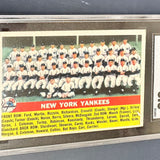 1956 Topps #251 NY Yankees Team Card SGC 3.5