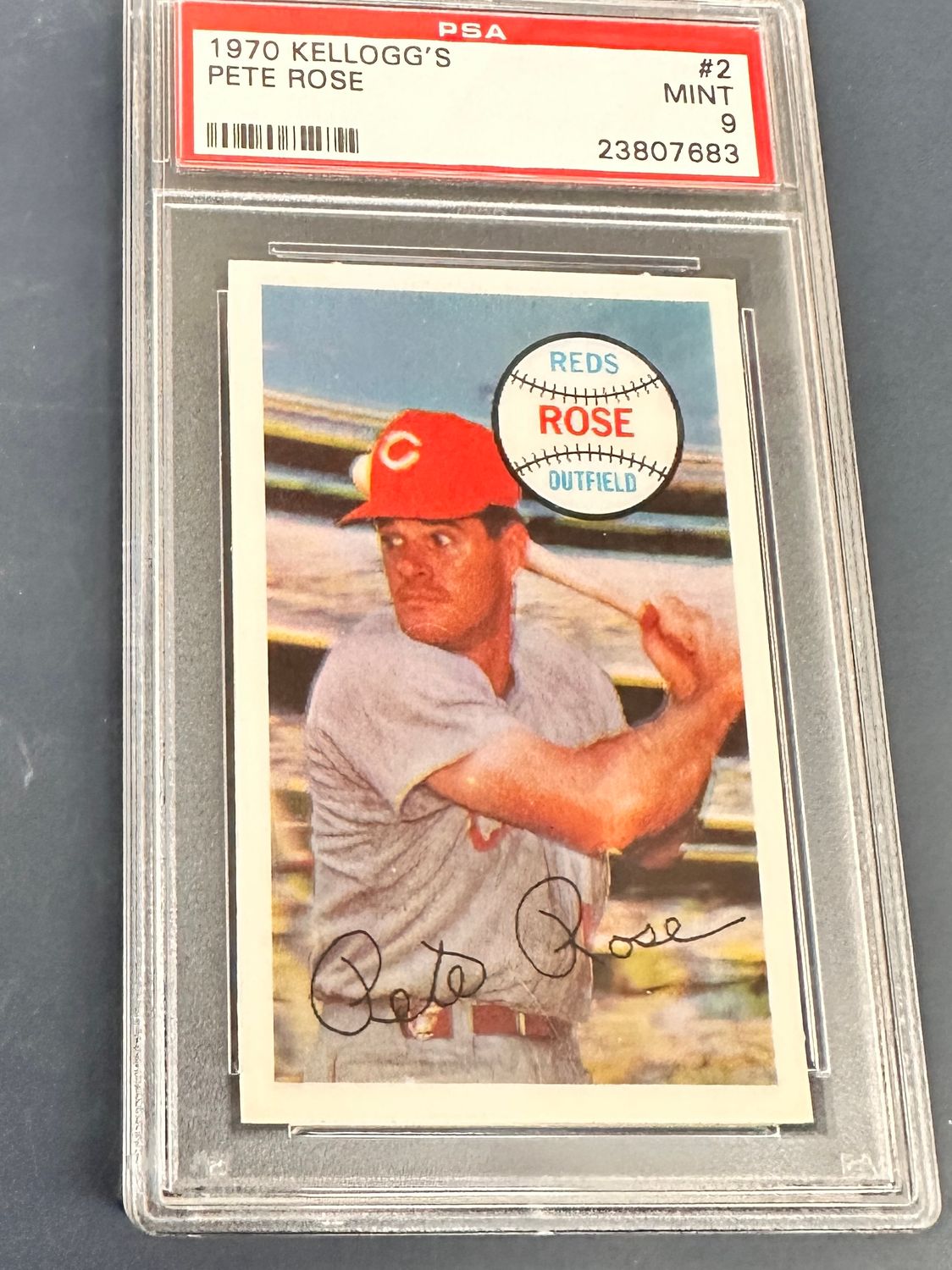 1970 Kelloggs #2 Pete Rose PSA 9